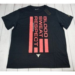 Under Armour UA Project Rock Blood Sweat Respect Flag T-Shirt Mens Size 3XL